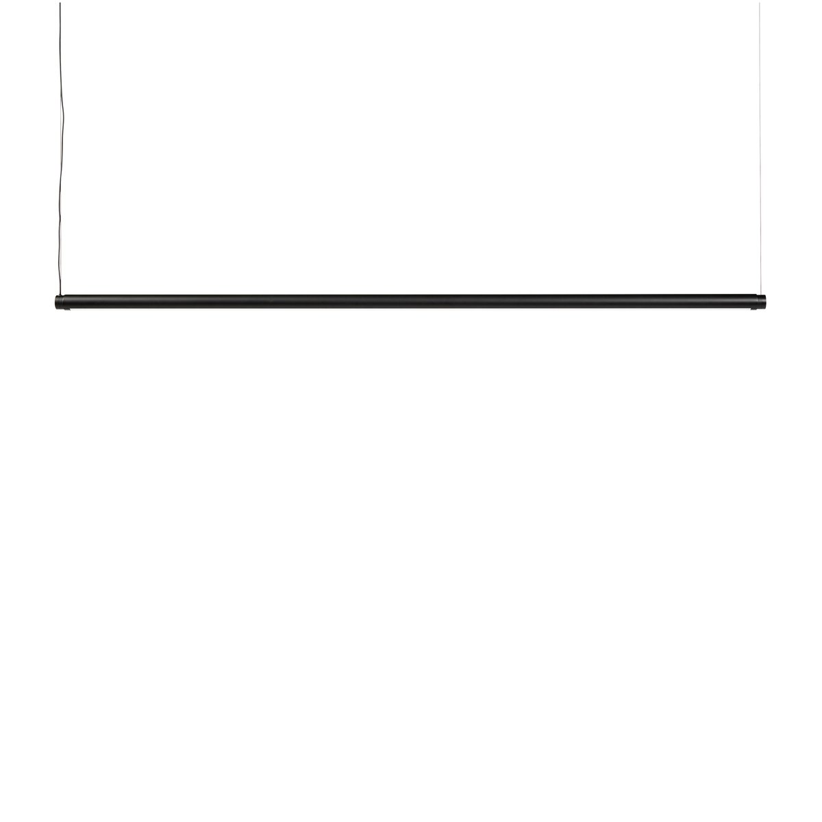 HAY Factor Linear Suspension ceiling lamp 1500 Diffused Soft black