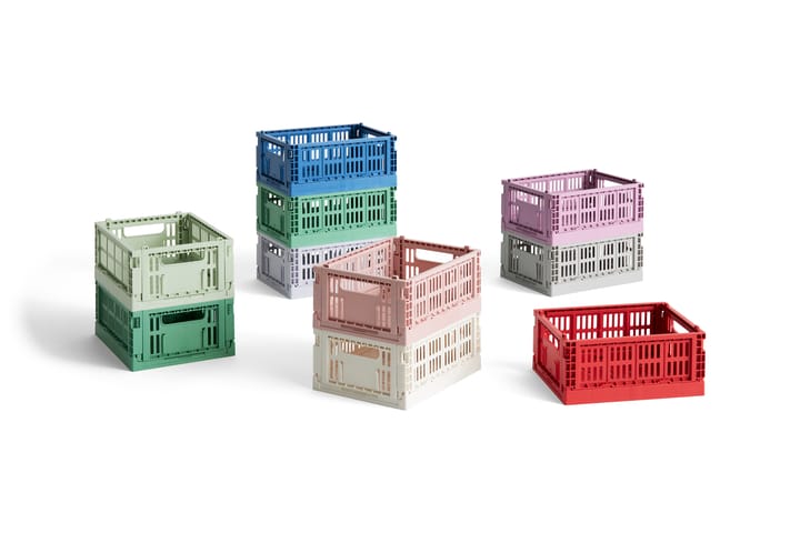 HAY Colour Crate Mini 2-pack 13x17 cm - Blush - HAY