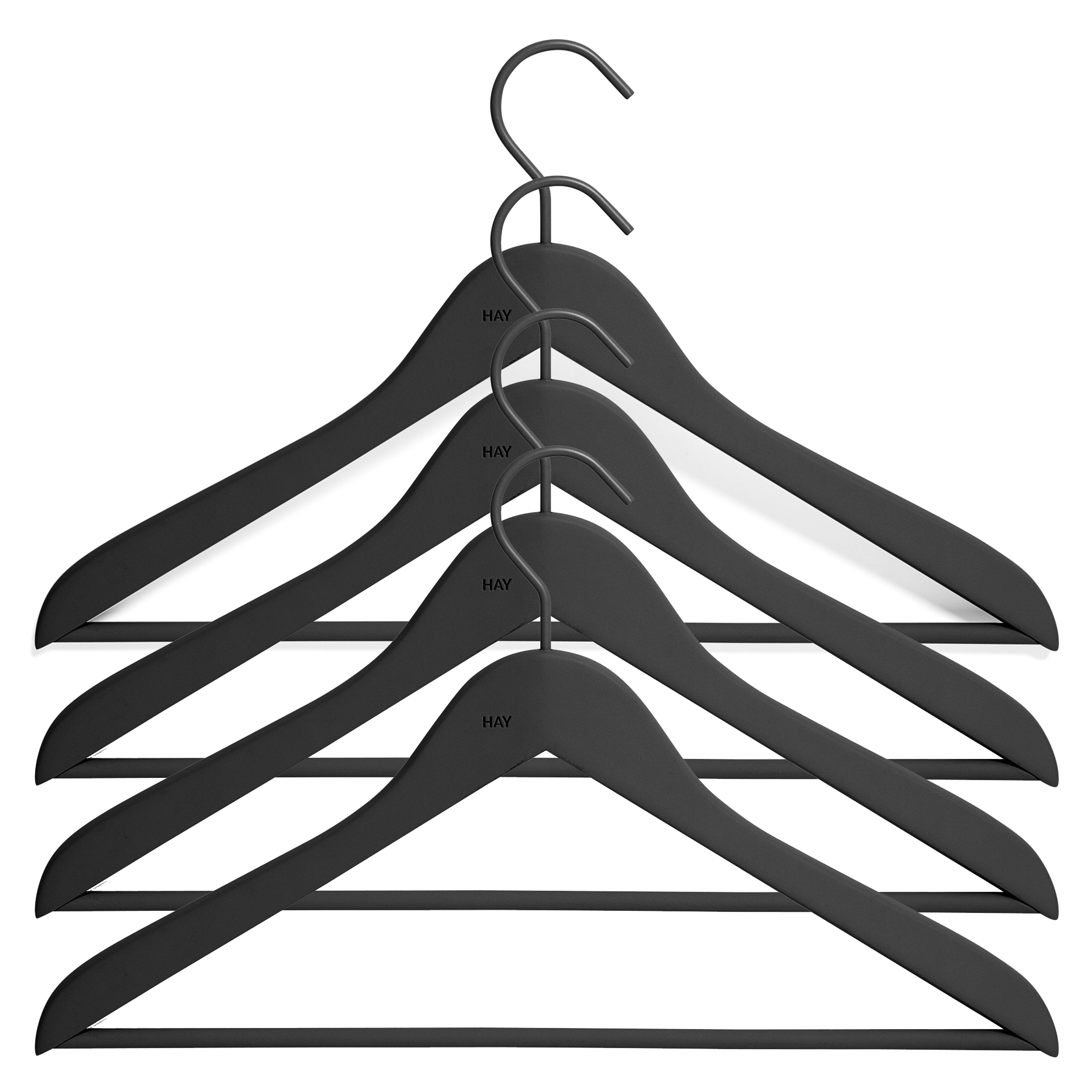 Hay Hang Coat Hangers Set of 5 - Black