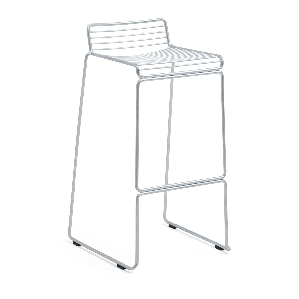 HAY Hee High barstool 75 cm Galvanized