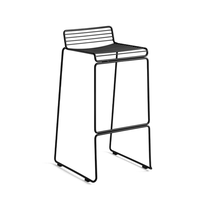 Hee High barstool - Black - HAY