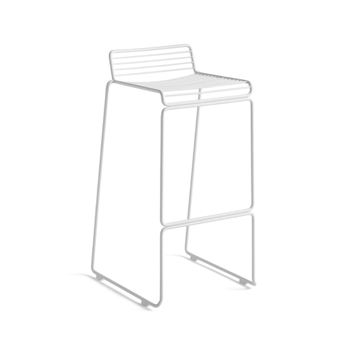 Hee High barstool - White - HAY