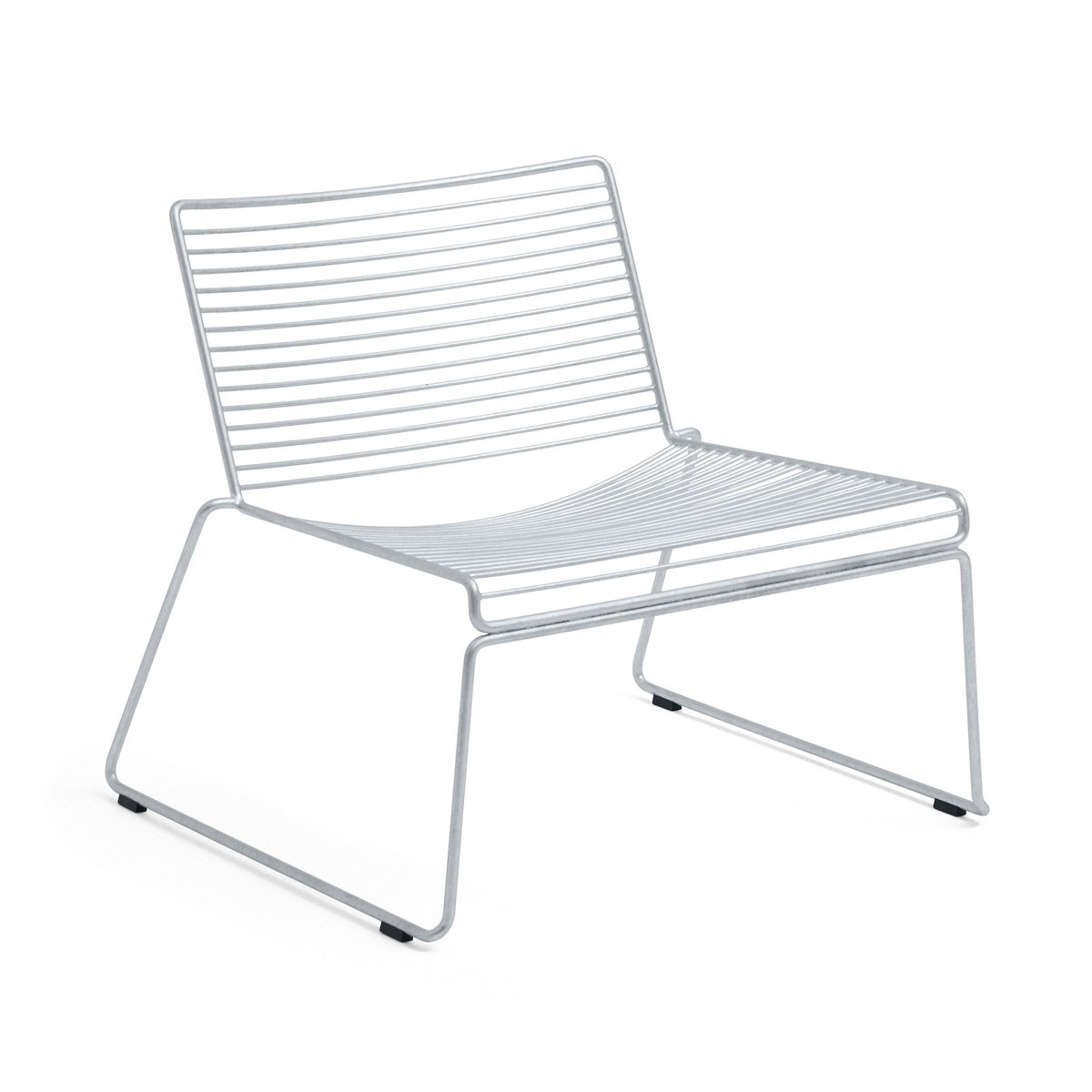 HAY Hee lounge chair sled base Galvanized