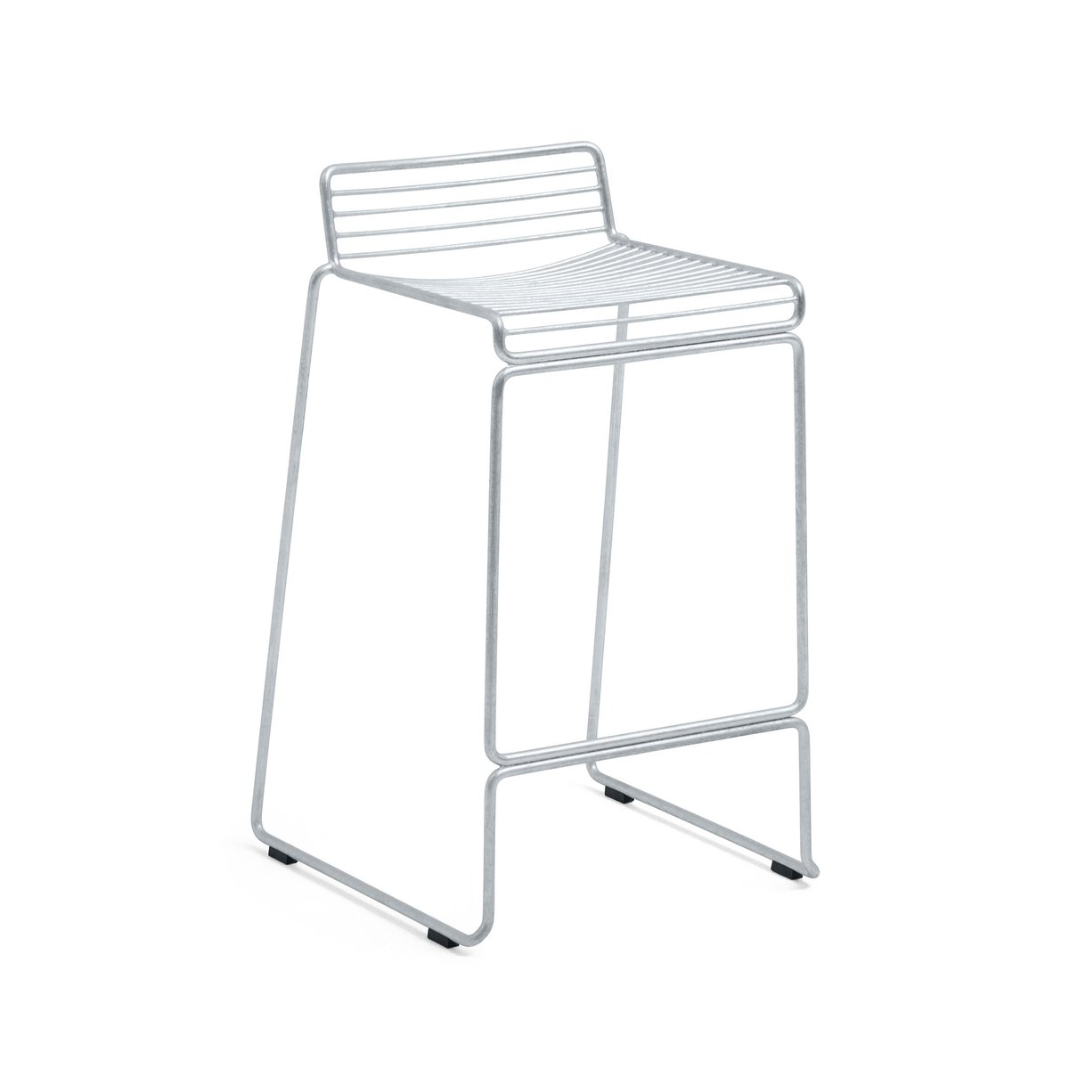 HAY Hee Low barstool 65 cm Galvanized