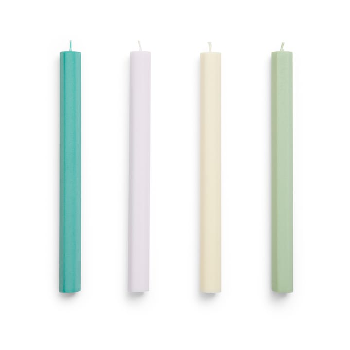 Hexagon Candle light mix 4-pack - Pastel - HAY