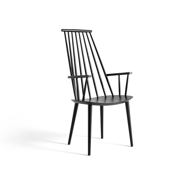 J110 armchair - Black lacquered beech - HAY