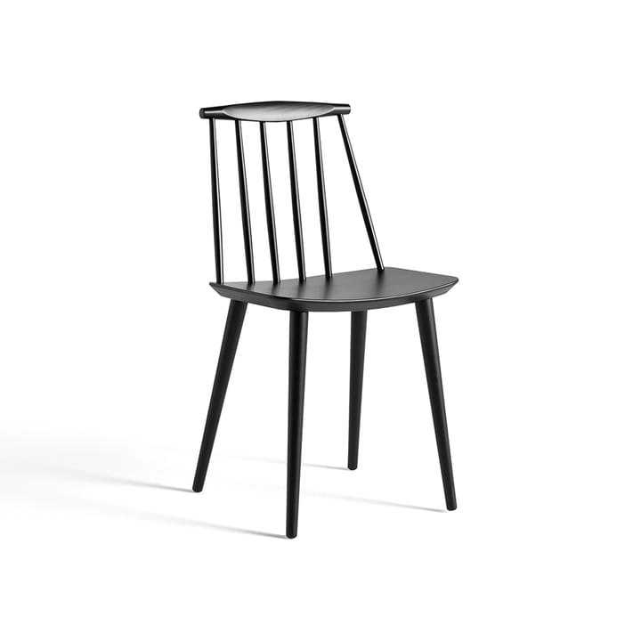 J77 chair - Black lacquered beech - HAY