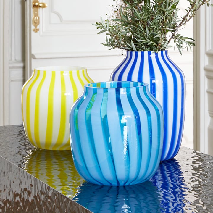 Juice Wide vase in blue - Hay