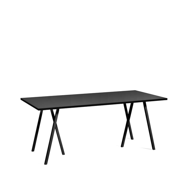 Loop Stand dining table - Black linoleum-black, 180 cm - HAY