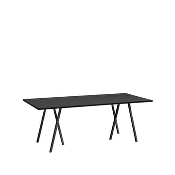 Loop Stand dining table - Black linoleum-black, 200 cm - HAY