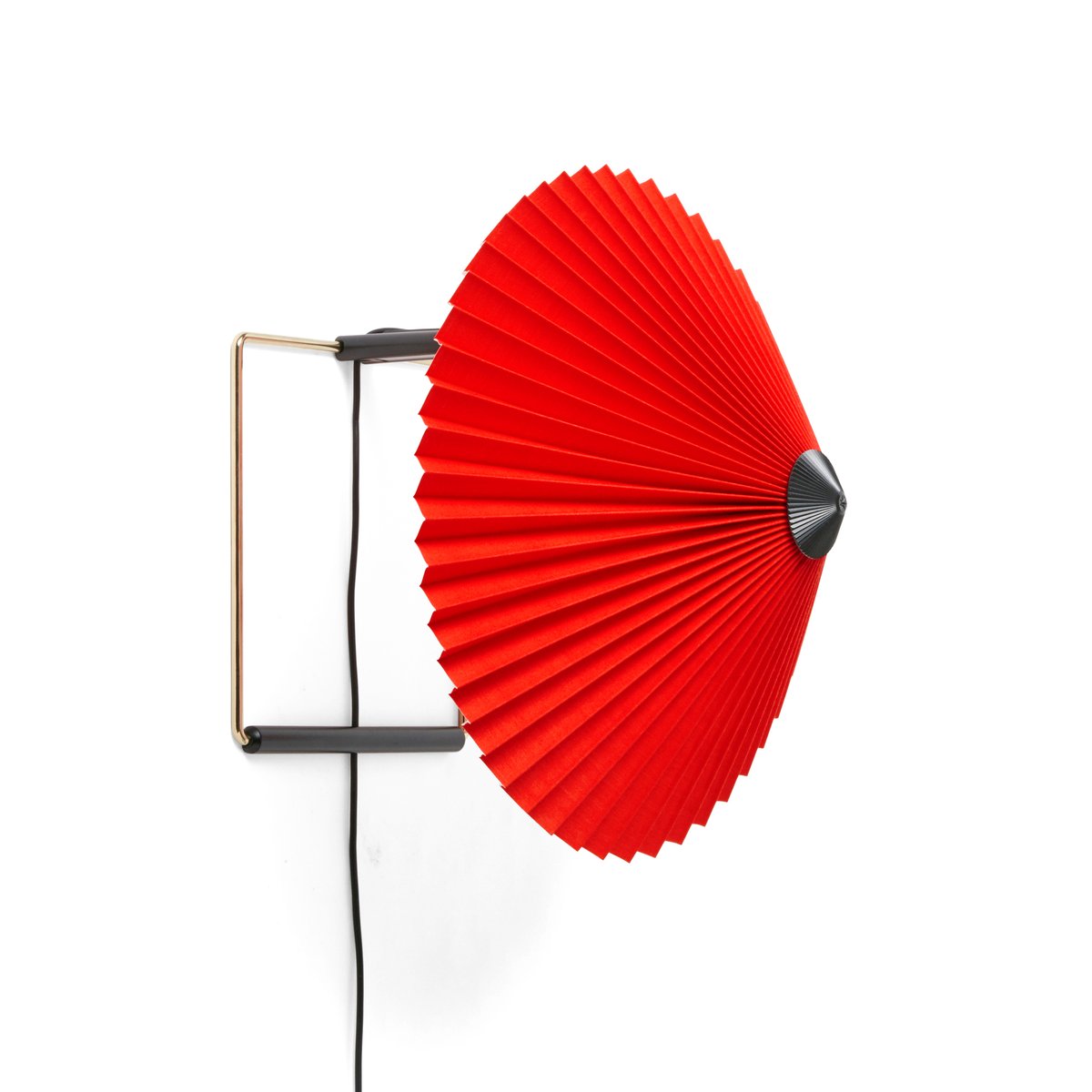 HAY Matin wall lamp Ø30 cm Bright red shade