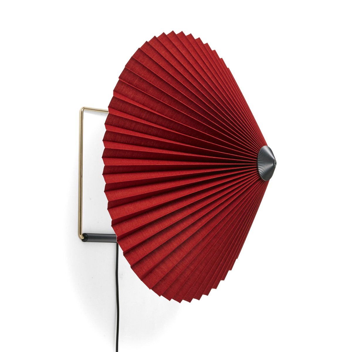 HAY Matin wall lamp Ø38 cm Oxide red shade