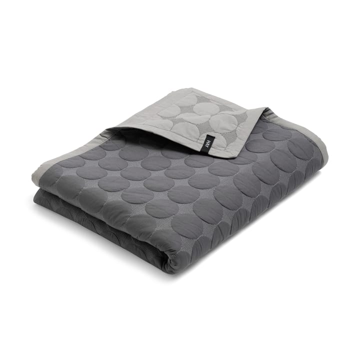 Mega Dot bedspread organic 195x245 cm - Dark grey - HAY