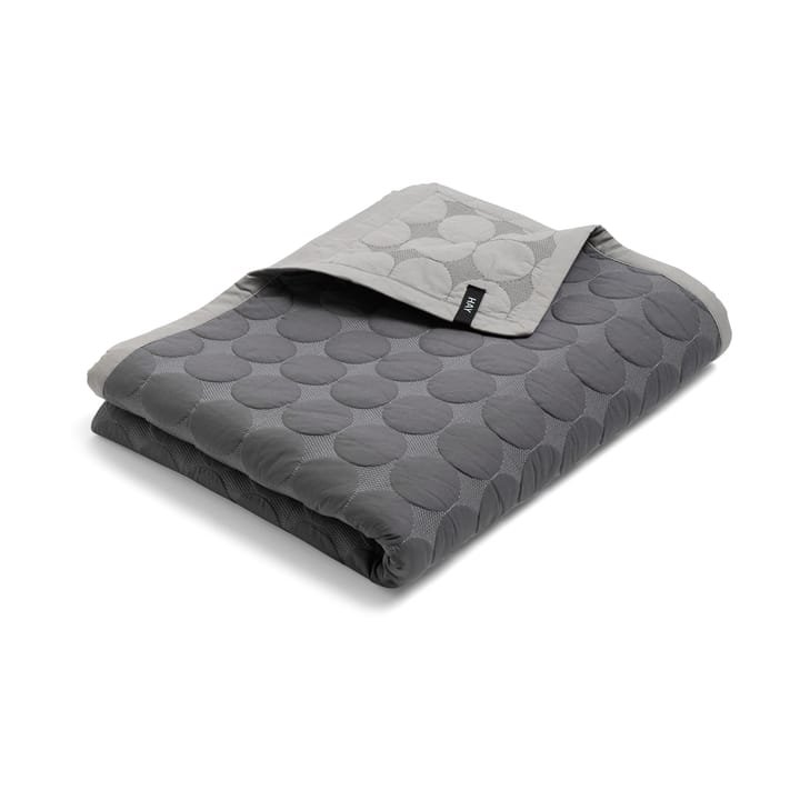 Mega Dot bedspread organic 260x260 cm - Dark grey - HAY