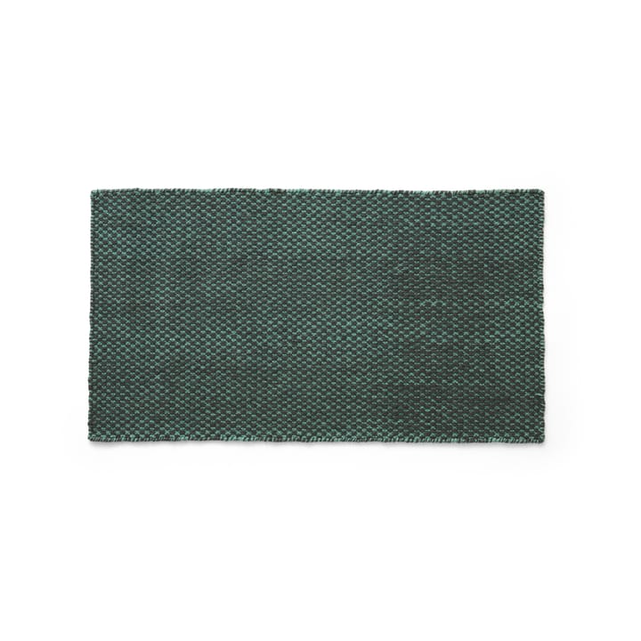 Moiré kilim rug 52x95 cm - Emerald green - HAY