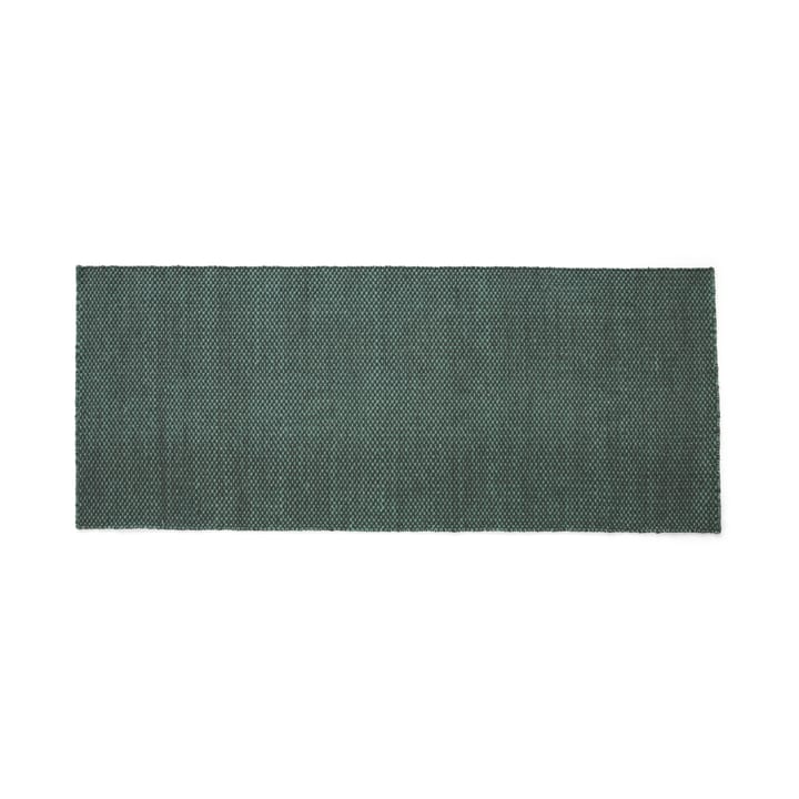 Moiré kilim rug 80x200 cm - Emerald gren - HAY