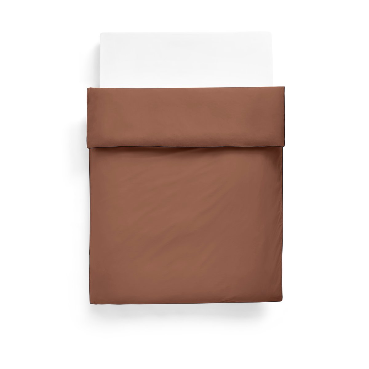 HAY Outline duvet cover 150x210 cm Milk chocolate