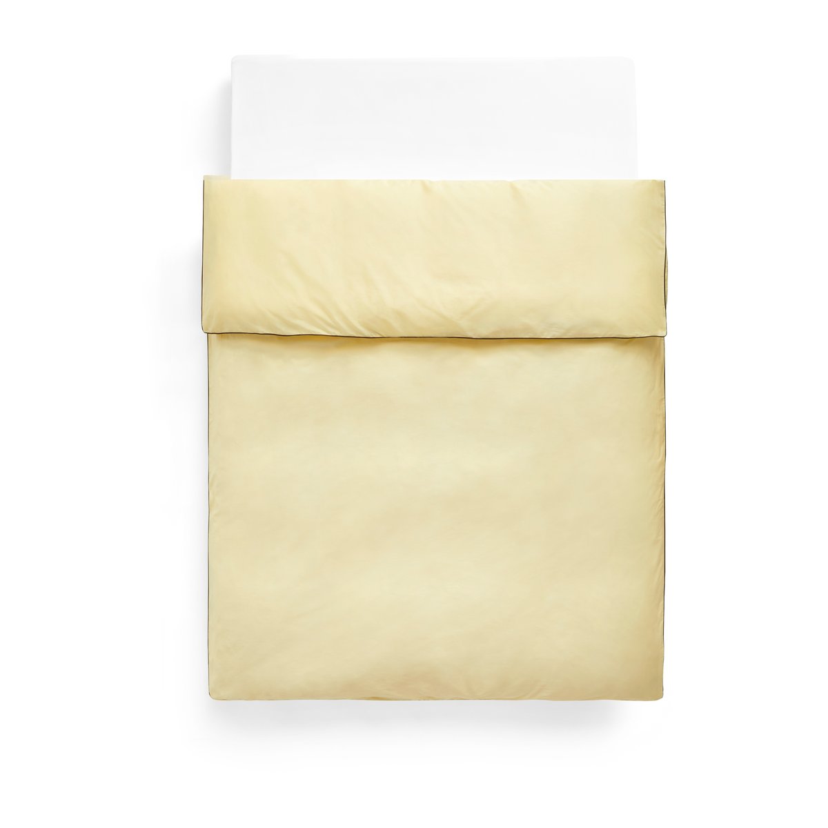 HAY Outline duvet cover 220x220 cm Soft yellow | Scandinavian Design | Duvet covers | Yellow