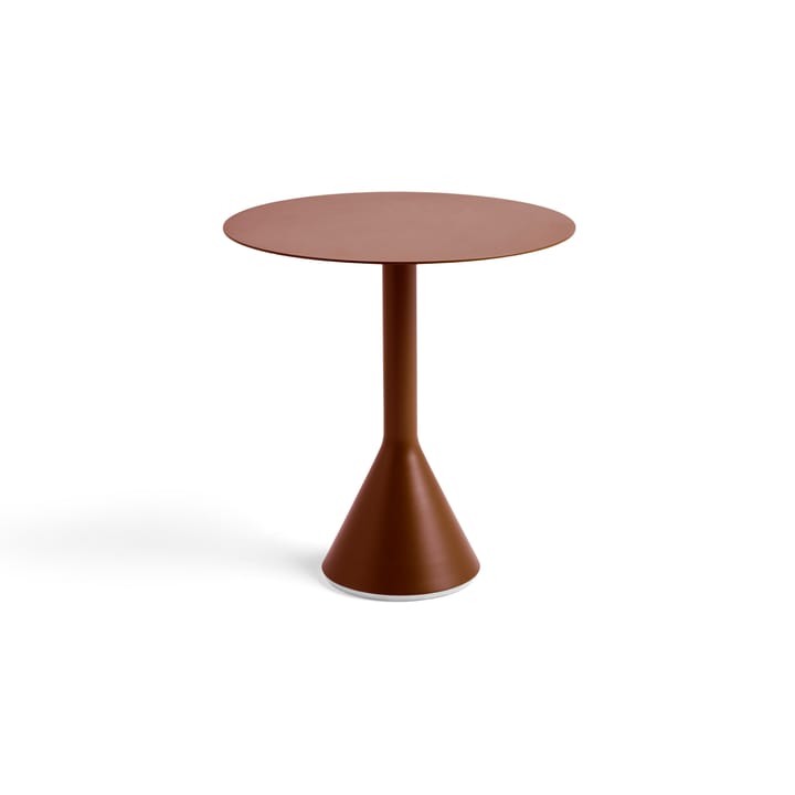 Palissade Cone round coffee table - Iron red, Ø70 cm - HAY