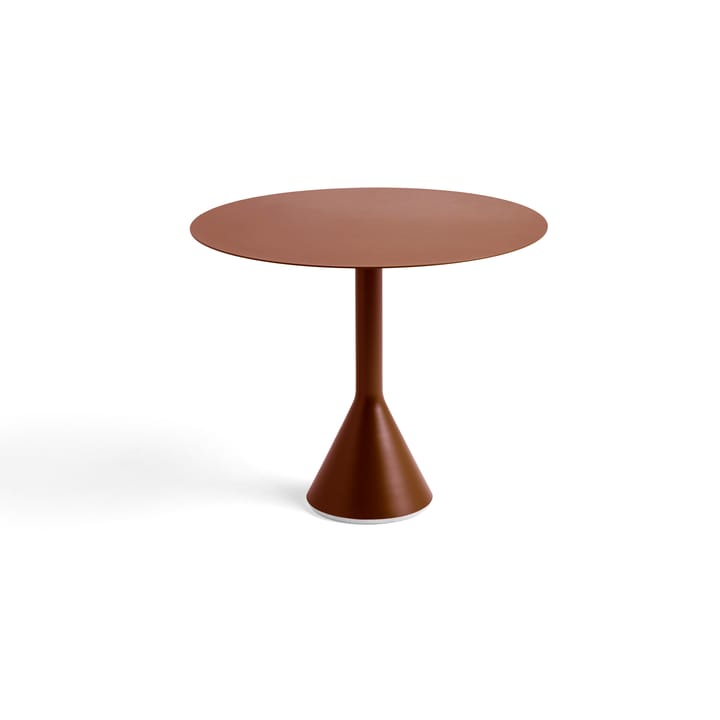 Palissade Cone round coffee table - Iron red, Ø90 cm - HAY