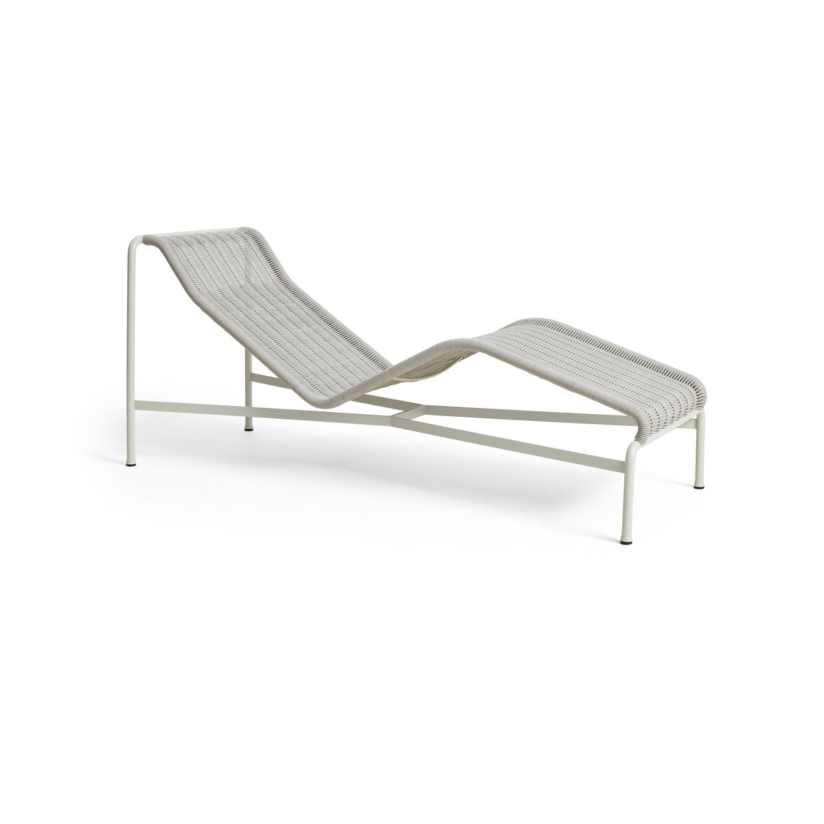 HAY Palissade Cord chaise longue Sky grey