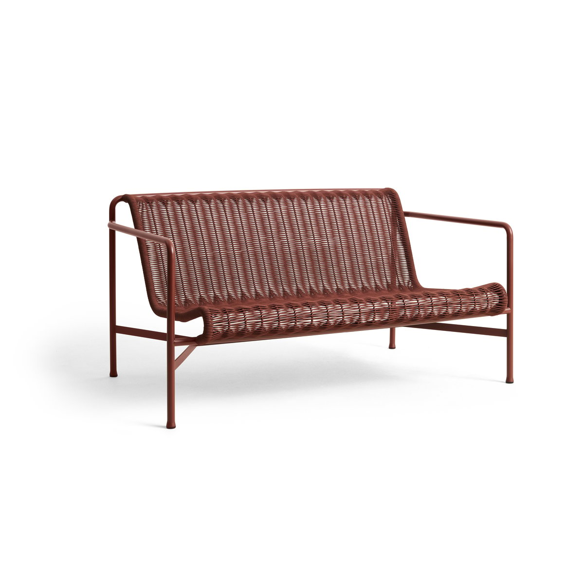 HAY Palissade Cord lounge sofa Iron red