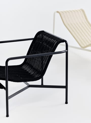 Palissade Cord Low lounge armchair - Anthracite - HAY