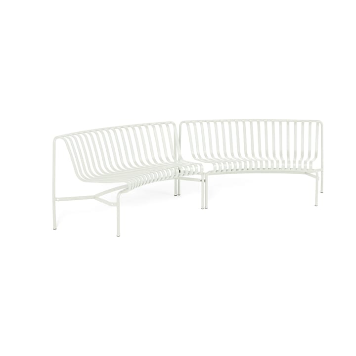 Palissade Dining park bench in-in - Cream white - HAY