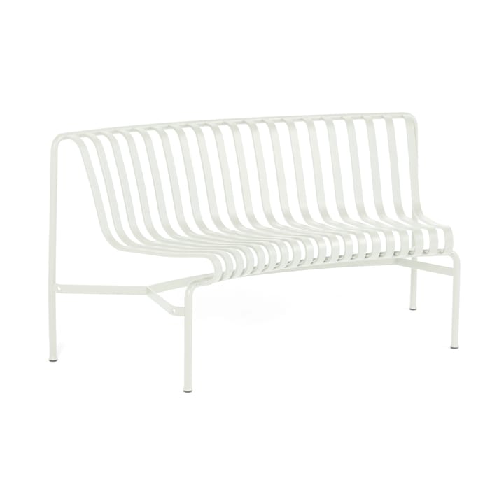 Palissade Dining park bench with curved back - Cream white - HAY