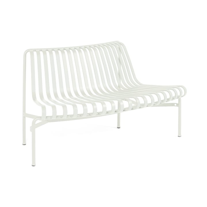 Palissade Dining park bench with flared back - Cream white - HAY