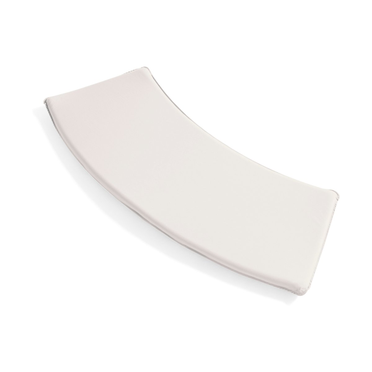 HAY Palissade Dining seat cushion for park bench with curved back Cream white