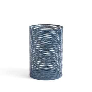 Perforated wastepaper bin - Petrol blue, medium - HAY