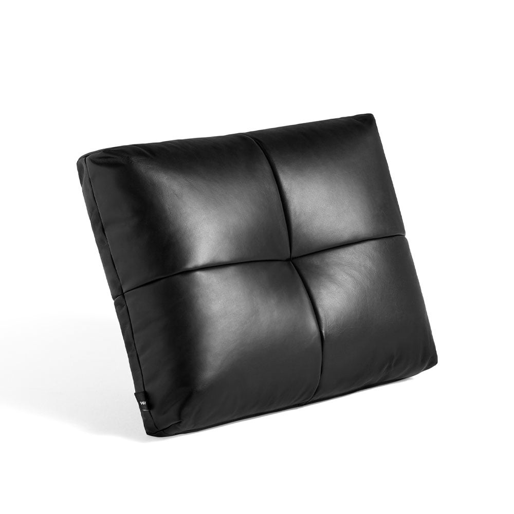 HAY Quilton cushion Leather sense black