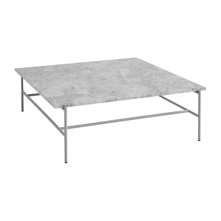 Rebar coffee table 100x104x33 cm - Grey marble-fossil - HAY