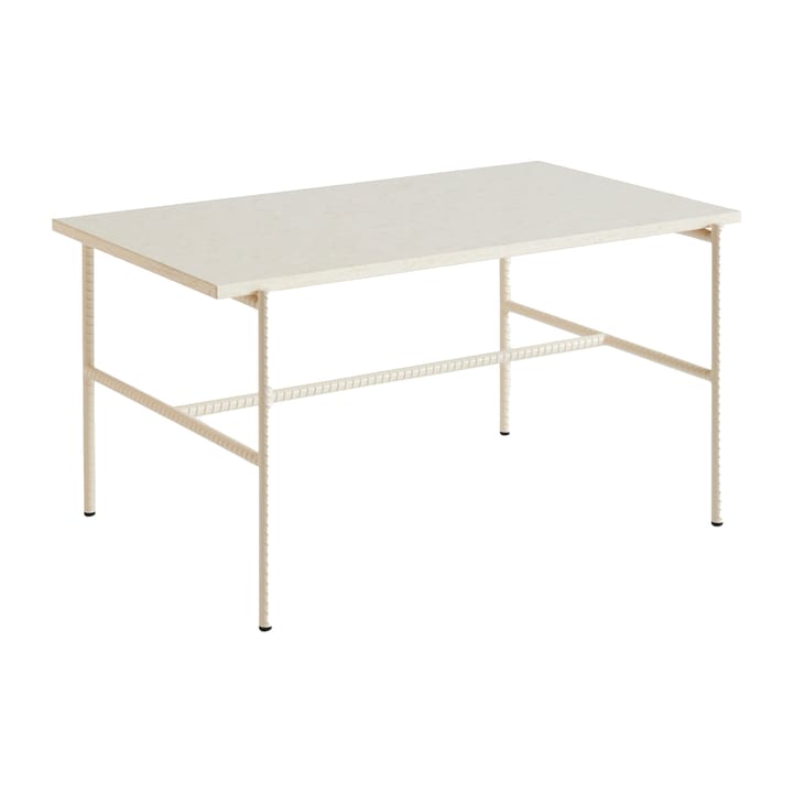 Rebar coffee table 80x49x40,5 cm - Beige marble-alabaster - HAY