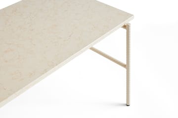 Rebar coffee table 80x49x40,5 cm - Beige marble-alabaster - HAY