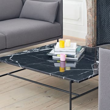 Rebar coffee table 80x49x40,5 cm - Black marble-black - HAY