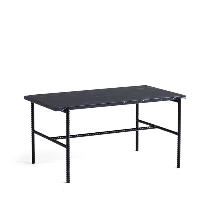 Rebar coffee table 80x49x40,5 cm - Black marble-black - HAY