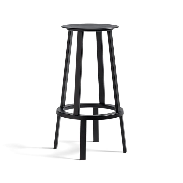 Revolver bar stool - Black, high - HAY