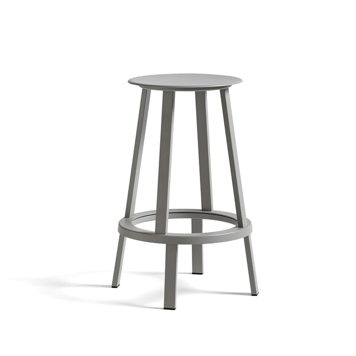 Revolver bar stool - Sky grey, low - HAY