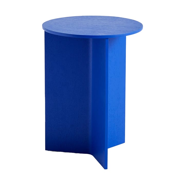 Slit high side table Ø35 cm - Vivid blue - HAY