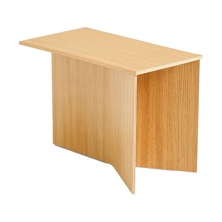 Slit Oblong side table 27,5x49 cm - Lacquered oak - HAY