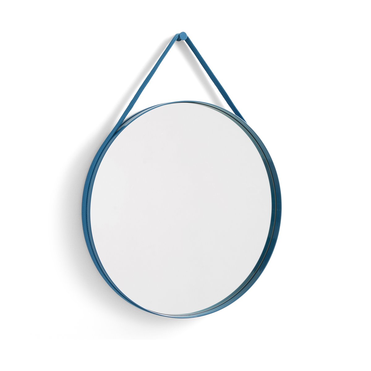 HAY Strap Mirror Ø70 cm Blue