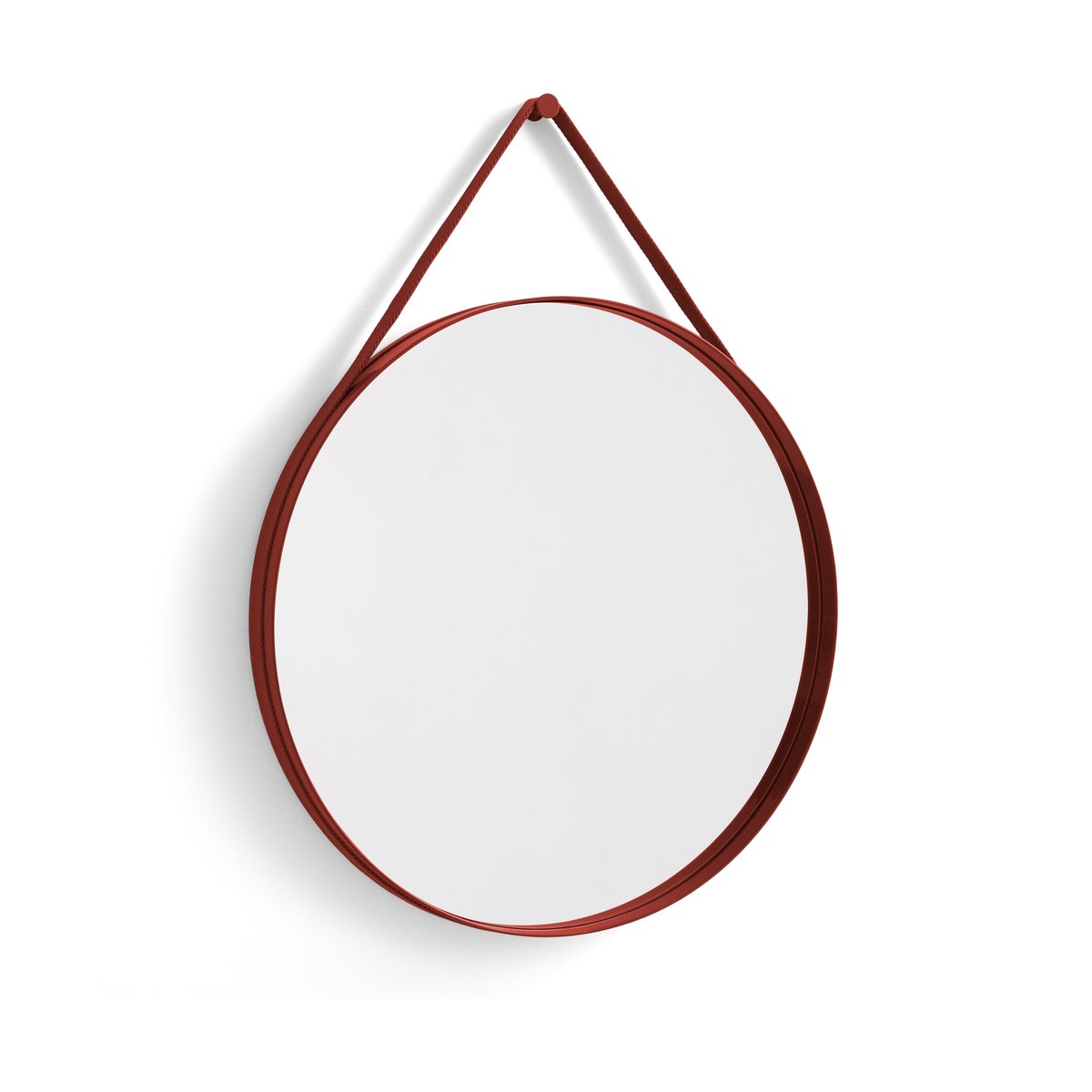 HAY Strap Mirror Ø70 cm Red