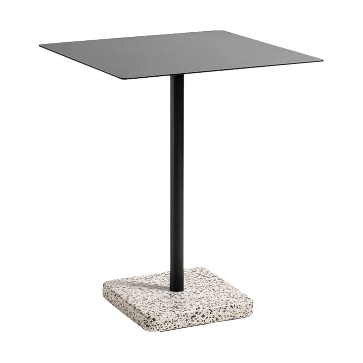 Terrazzo dining table 60x60 cm - Grey terrazzo-anthracite - HAY