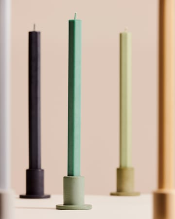 Tube candlestick concrete 5,5 cm - Dusty green - HAY