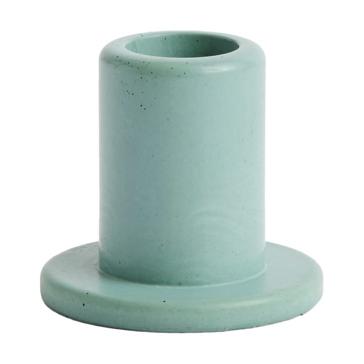 Tube candlestick concrete 5,5 cm - Emerald green - HAY