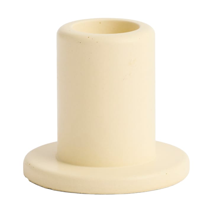 Tube candlestick concrete 5,5 cm, Lime yellow HAY