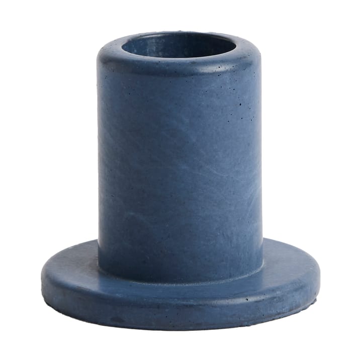 Tube candlestick concrete 5,5 cm - Midnight blue - HAY