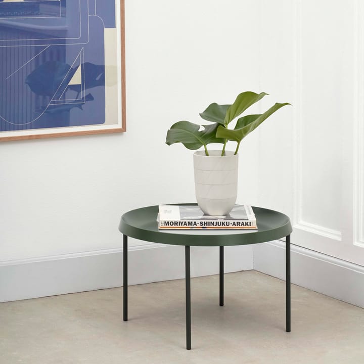 Tulou coffee table, Black, Ø55 cm HAY